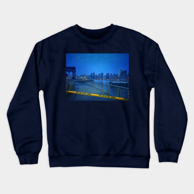 Draw The Line Crewneck Sweatshirt by Lock-Down-Run